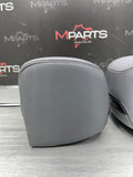 2001-2006 BMW E46 M3 Convertible Grey Rear Headrests Head Rests Pair OEM