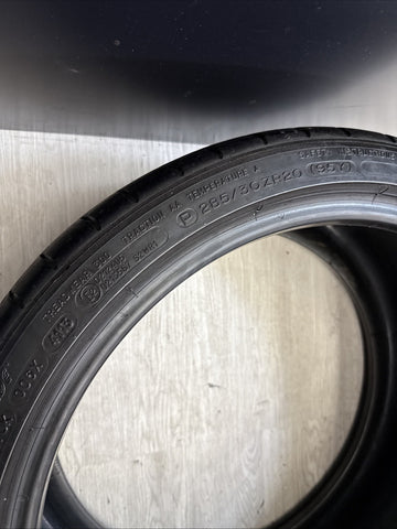 2013 Used 285/30ZR20 Michelin Pilot Super Sport ZP 95Y - 5-6/32 - Dry Cracks