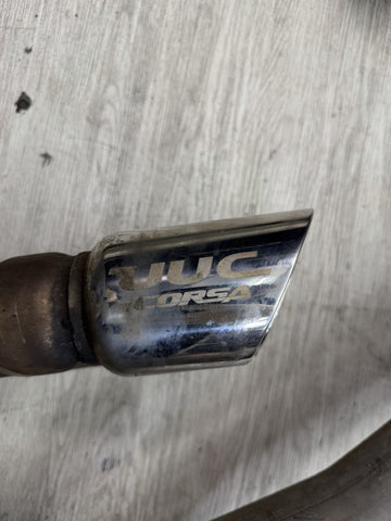 01-06 BMW E46 M3 UUC Corsa Exhaust Section 3 Dual Mid Pipe Midpipe *Dent*