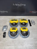 01-06 BMW E46 M3 BREMBO Big Brake Kit Yellow Calipers Rotors Set NEW Plug Play