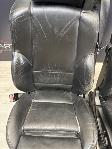 01-06 BMW E46 M3 Convertible Interior Front Non Heated Seats Black
