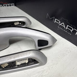 01-06 BMW E46 M3 Convertible Interior Armrests Trim Set Brushed Aluminum *Notes*
