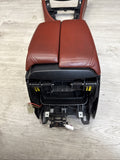 08-13 BMW E90 E92 E93 M3 OEM Front Center Console - Extended Leather Fox Red