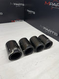 (4) BMW 15-20 F80 M3 F82 M4 Carbon Fiber Exhaust Tips 70MM
