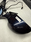 01-06 BMW E46 M3 Side View Door Mirrors Pair Carbon Black *Rust Bubbles