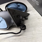 01-06 BMW E46 M3 Side View Door Mirrors Pair Carbon Black  *Notes*