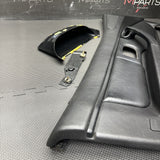 96-02 BMW Z3M Front Left Driver Door Card Panel Cover Trim Leather Black OEM