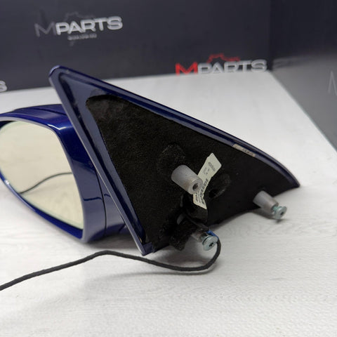 06-10 BMW E63 E64 M6 Left Side View Mirror Auto Dimming Interlagosblau OEM