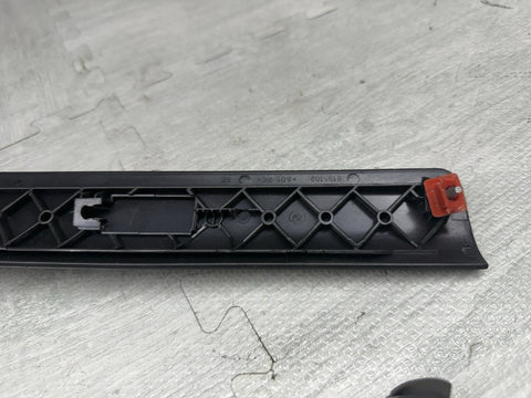 01-06 BMW E46 325 330 M3 Headlight Switch Radio Dash Trims OEM Titan Shadow Grey
