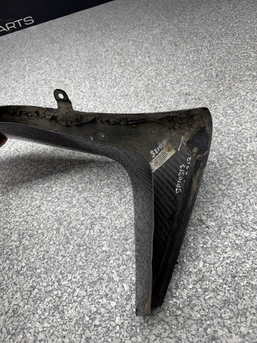 BMW 15-20 F80 F82 F83 M3 M4 Front Bumper Left Carbon Fiber Splitter Trim OEM