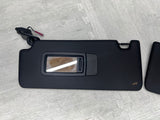 BMW 21-26 G82 M4 Coupe Front Sun Visors Pair Black 8097333 8097334