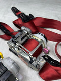 15-24 Porsche Macan Seat Belts Seatbelts Strap Red Set