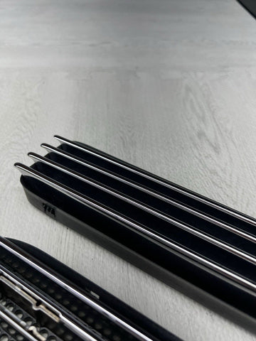 01-06 BMW E46 M3 Fender Vent Grilles Grills Trims Chrome OEM No Emblems