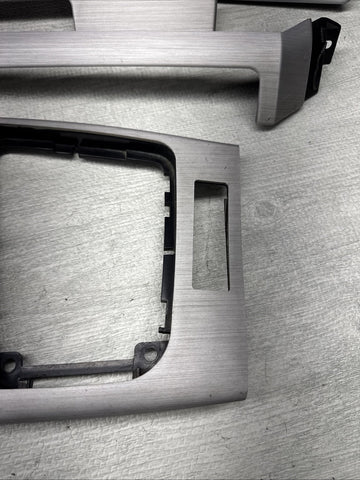 01-06 BMW E46 M3 Convertible Interior Armrests Trim Set Brushed Aluminum *Notes*