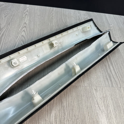 11-17 BMW F10 528 535 550 M5 FRONT A-PILLARS TRIMS COVERS ALCANTARA PAIR