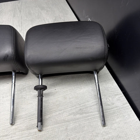 2001-2006 BMW E46 M3 Convertible Black Rear Headrests Head Rests Pair  *Notes*