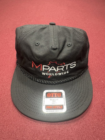 Otto Mpartsworldwide Cap Logo SnapBack Performance Golf Cap Black Hat