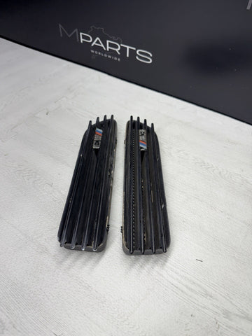 01-06 BMW E46 M3 Right Left Fender Vents Grilles Grills Trims Black