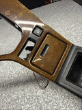 BMW E39 530i Wood Center Console Shifter Plate, Ashtray & Cover