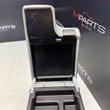 01-06 BMW E46 M3 Center Console Armrest Arm Rest Dove Grey Leather