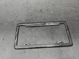 LICENSE PLATE FRAME BRACKET MOUNT HOLDER REAL CARBON FIBER