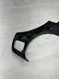08-13 BMW E90 E92 E93 M3 Lower Steering Wheel Trim Cover Plate Carbon Fiber