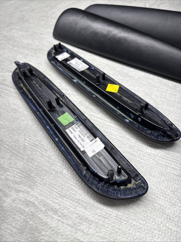 01-06 BMW OEM E46 M3 Coupe Trim Armrest Pads Set Black 8238622