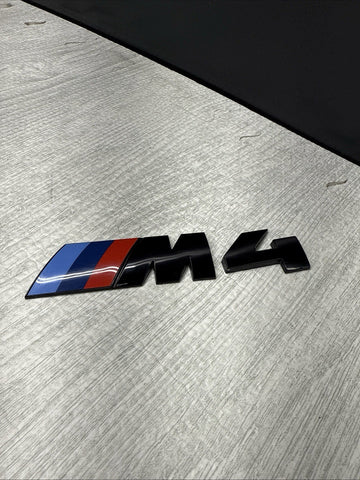 15-20 BMW F82 F83 M4 Coupe Convertible Trunk EMBLEM LOGO BADGE OEM BLACK
