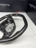BMW 01-06 E46 M3 Manual Custom Leather Sides Flat Bottom Top Steering Wheel
