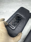 07-13 OEM BMW E88 E93 128 328 335 M3 Convertible Sun Visor Black Pair SET