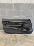 15-20 BMW F82 F83 M4 S55 Front Left Driver Black Leather Door Card Panel