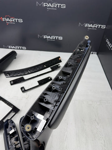 01-06 BMW E46 M3 Coupe Interior Armrests Trim Set Piano Black
