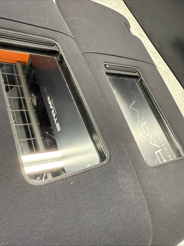 01-06 BMW E46 M3 Coupe Left Right Sun Visors Shade Mirror Black OEM Pair