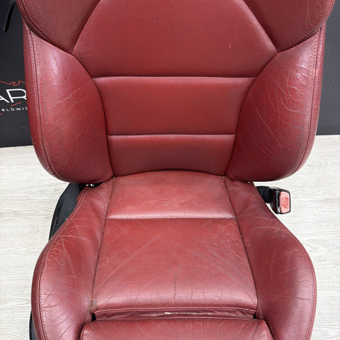 OEM BMW E46 M3 Coupe Leather Passenger Seat Interior IMOLA RED *Notes*