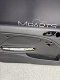 01-06 BMW E46 M3 FRONT DRIVER LEFT SIDE DOOR PANEL CARD BLACK OEM