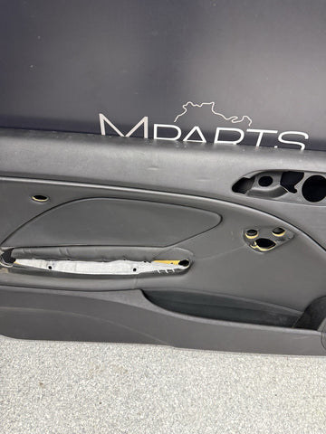 01-06 BMW E46 M3 FRONT DRIVER LEFT SIDE DOOR PANEL CARD BLACK OEM