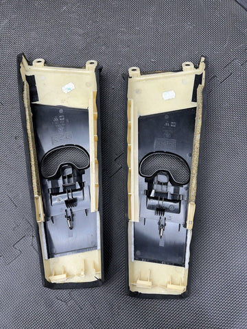 01-06 BMW E46 M3 Coupe Interior B Pillars Seatbelt Column Covers Trims Alcantara