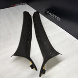2001-2006 BMW M3 E46 Coupe Front Left Right A Pillar Trim Cover Black OEM