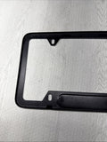 License Plate Frame BMW Power Turbocharged Carbon Fiber Style Front Rear Cover