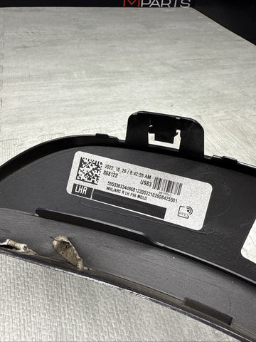 20-25 BMW F96 X6M REAR LEFT QUARTER WHEEL FLARE MOLDING OEM DRAVIT GREY