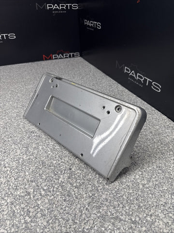 BMW E46 M3 01-06 Front License Plate Cover Base Bracket 51112694726 Silver