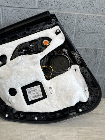 BMW 21-26 G80 M3 Sedan OEM Right Passenger Rear Door Card Panel Black