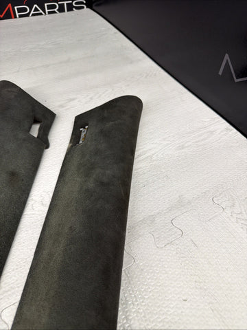 BMW E39 A PILLARS TRIM BLACK FRONT PAIR LEFT RIGHT OEM M5 *Broken*