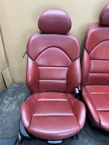 BMW E46 M3 01-06 Coupe Imola Red Nappa Leather Interior Seats Panels Set OEM