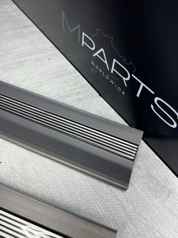 96-99 BMW E36 M3 Coupe Door Sills Trims Pair Dove Grey OEM
