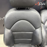 BMW E46 M3 Coupe Front Sport Seats Pair Black Napa Leather 2001-2006 OEM *Notes*