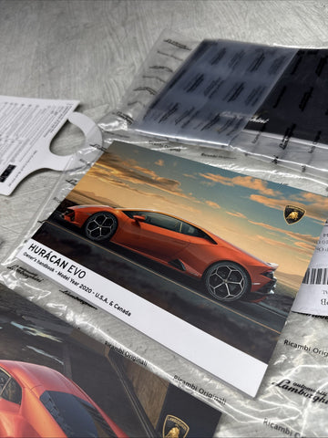 Lamborghini Huracan EVO AWD Owner's Manual Service Hand Book Handbook Books