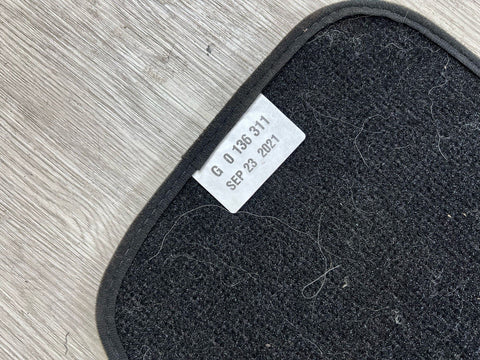 Genuine 01-06 BMW E46 M3 Convertible Carpets Floor Mats Black Front