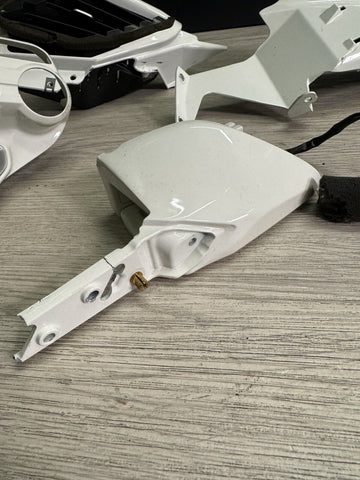 15-20 Ferrari 488 White Interior Dash Vents Trims Set