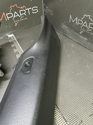 2008-2013 BMW E93 M3 Left Driver Rear Top Trims Black Convertible Original OEM